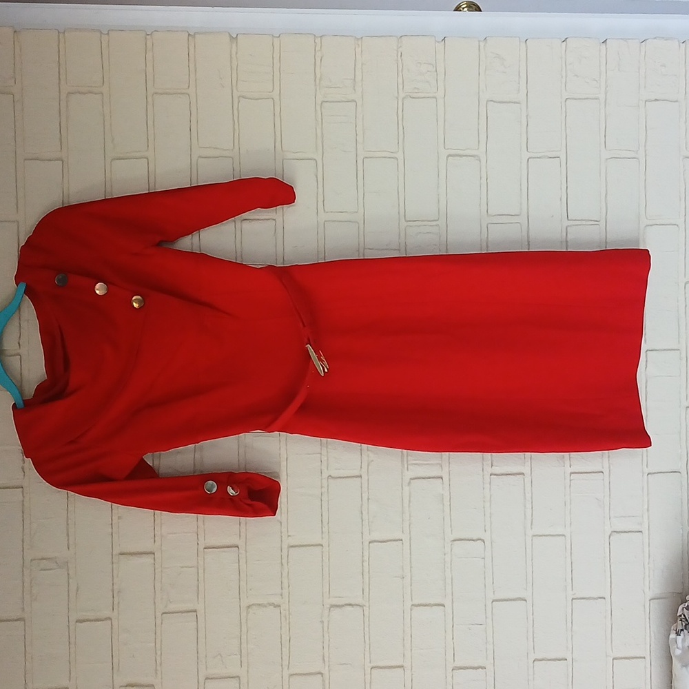 Cache Contour Collection Red Dress Size 2. - image 1